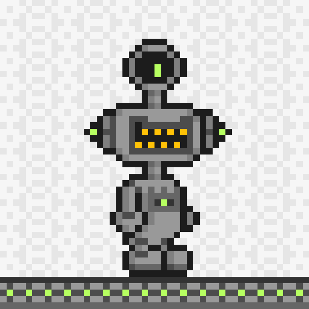 Gray robot Gigglon